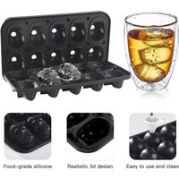 1pcs, 10 creative ice making molds with funneled human skulls and whiskey shaped food grade ice block molds
