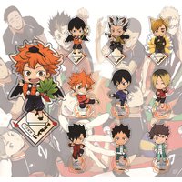 Haikyuu!! Anime Peripherals Hinata Shoyo Kageyama Tobio Acrylic Cartoon Figure Display Stand Model Plate Friends Gift Keychain