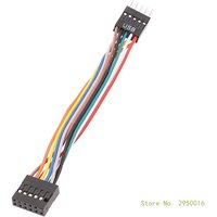 Computer Motherboard Adapter Cable 11Pin USB to 9Pin Mainboard to Ordinary Chassis Adapter Cable 11-Hole to 9-Pin