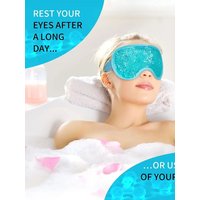 Ice Face Mask Reusable Cold Gel Mask Dual Use Hot Cooling Eye Mask Cold Compress Ice Pack Sleeping Eye Cooling Pads Gel Eye Mask
