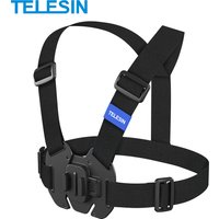 TELESIN Quick Release Chest Strap Mount Belt Mount for GoPro Hero 13/12/11/10/9/8/7/6/5 Insta360 SJCAM DJI OSMO Action Camera Ac