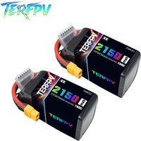 2PCS TERFPV 6S Lipo Battery 22.2V 2150mAh 150C/300C With XT60 Plug for FPV Drone Quadcopter Helicopter Airplane RC Car Truck