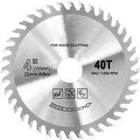 4 Inch 40 Tooth Hard Alloy Woodworking Saw Blade 110*20 * 40T Woodworking Cutting 1pc 40T Cutting Blade Tool