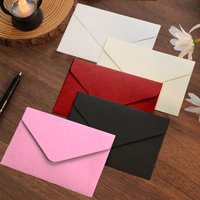 20pcs 6.37×4.44inch Classical White Black Kraft Blank Paper Window Envelopes ,Small Card/Note Holders ,for Wedding Invitation