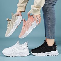 Spring Hot Selling Women Running Shoes Mesh Breathable Retro Thick Sole Korean Style Forrest Gump Daily Sports Shoes
