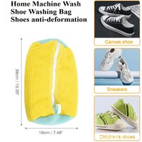 4/2/1PCS Shoe Bag Cotton Laundry Bag Fluffy Fiber Easy-to-descale Laundry Bag Anti-deformed Footwear and Clothing Storage Wash