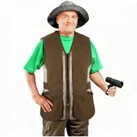 GUGULUZA Breathable Mesh Hunting Vests Multi-Pocket Tactical Vest Outdoor Shooting Training Jacket for Hunting Fishing Hiking