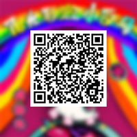 Rainbow Unicorn video QR code stickers, fun black and humorous, suitable for parties and home decoration