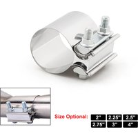 Couremplaçant de manchon universel pour tuyau de silencieux, joint bout à bout, collier de serrage, acier inoxydable 304, 51mm, 57mm, 63mm, 76mm, 2 po, 2.25 po, 2.5 po, 2.75 po, 3 po