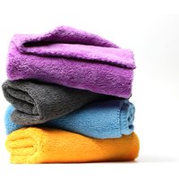 Coral Fleece Microfiber Highly Absorbent Cleaning Cloths, Reusable Kitchen Towels,Cleaning Glass, Kitchens, Bathrooms,Automotive