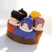 4cm Anime Figure Blue Lock Cake Theme Blind Box Kawaii Action Figure Model Desktop Ornament Birthday Surprise Gift For Fans