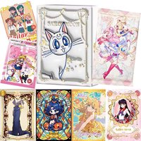 Sailor Moon Collectible Cards Booster Box, Premium Anime TCG Cards with Usagi Tsukino & Sailor Guardians for Fans