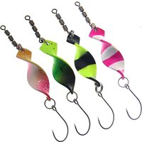 Twisted Metal Trout Fishing Spoon Lures Jigging Baits 2.8g 4g Artificial Spinner Hard Baits For Trout Bass