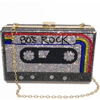 Bling Rhinestone Purses Crystal Diamond Women Dinner Bag Clutch Purse Portable Wedding Evening Party Shoulder Handbag Money Bags