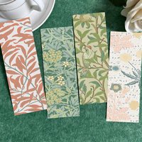 30pcs Morris Flowers Bookmark New Chinese style Reading Page Book Mark Card Book Notes Diary Mark Student Gift Message Card