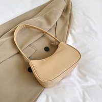 Retro Candy Color Underarm Bag PU Leather Small Shoulder Purse Soft Top-Handle Handbag Women