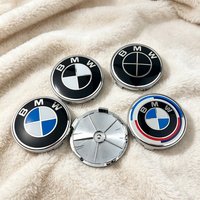 4Pc 68mm Wheel Center Caps Emblem Badge 50th Anniversary For BMW M Emblem E46 E36 E34 F10 E90 F30 E60 F30 E53 E30 E92 E87 G30