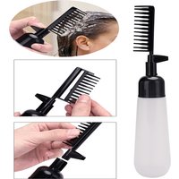 Hair Dyeing Shampoo Bottle With Comb Salon Dyeing Comb Bottle Empty Applicator Bottles Hair Coloring Brushes Comb Styling Tool