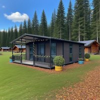 Custom Double Wings Expandable Container House 20ft 40ft Container House Steel Products Prefab Expansion Container House