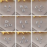 3pcs Alphabet Letter Charms Stainless Steel A-Z Initial Letter Pendants DIY Necklace Bracelet Earrings Jewelry Making