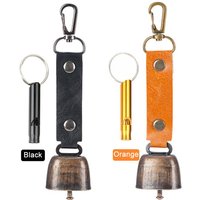 Bear Bell with Whistle Set with Magnetic Silencer Bear Repelling Bell Hanging Bear Bell Outdoor Camping Hiking Emergency Gear