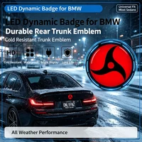 74 mm, dynamiczna, diodowa emblematowa tabliczka do samochodu BMW serii 7 (modele E65, F01, G11, G12), o jasności 1500 nitów, wysokiej rozdzielczości, do montażu na tylnej części bagażnika.