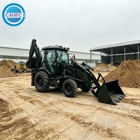 CNMC 4x4 Wheel Backhoe Excavator Digger 8 Ton Excavator Loader Two-End Operation Customized CE EPA Certified Construction Use
