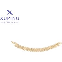 Xuping Jewelry Fashion 19.5cm Alloy Elegant Style Bracelets for Women Gold Color Plating Party Gifts X000992166