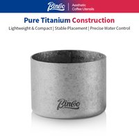 Bincoo Pure Titanium Sub-Burner Accessory – 3-Valve Stainless Steel Moka Pot Dual-Valve Home Coffee Maker Anti-Over-Extraction