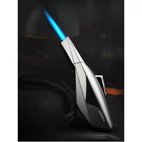 New JOBON Streamlined Yacht Gas Lighter Windproof High Fire Jet Blue Flame High Temperature Cigar BBQ Welding Airbrush Gun