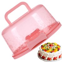 Cake Container Cake Containers With Lids Transparent Dome Reusable Airtight Box With Handl For Bakery Wedding Party Display