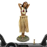 Hawaiian Dancing Girl Posing Dancer Car Interior Ornaments Dashboard Doll bobbleheads Vehicle SUV RV Ornament Centerpieces