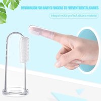 Silicone Toothbrush Baby Finger Toothbrush Teeth Cleaning Soft Silicone Transparent Rubber Cleaning Oral Toothbrush Care