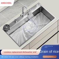 Home Use SUS304 Stainless Steel Single Bowl Kitchen Sink Original Color Undermount Sink for Dishwasher Replacement
