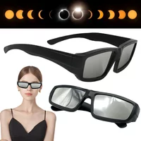 1/2/3/5 Pack Solar Eclipse Observation Glasses ISO Certified Solar Eclipse Viewing Glasses Direct Sun View Safe Eye Protection