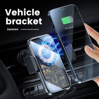 Car Wireless Charger Air Vent Mount Auto-Clamping for iPhone Smart Wireless Charger Stand for Xiaomi Huawei Fast Charging