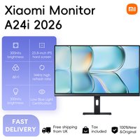 Xiaomi Monitor A24i 2026, 1080P 23.8-inch IPS Hard Screen 144hz High Refresh Rate 99% sRGB Colour Gamut 300nits Brightness Individually Calibrated TÜV Low Blue Light Certification Slim Minimalist