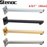 Gold Bathroom G1/2 Wall Mounted Shower Arm Stainless Steel Fixed Pipe Shower Head Holder Shower Head Holder Bathroom Accessories