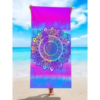 1pc Bohemian beach towel, multi-functional beach towel for sports swimming, yoga, camping, quick drying and absorbent