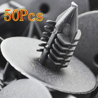 50Pcs 10mm Plastic Rivets Fasteners Door Fender Bumper Cover Push Pin Clips Clip For Toyota VW Renault