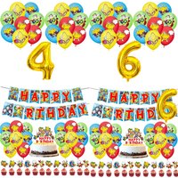 Superthings Theme Birthday Party Decoration Superzings Number Balloons Backdrop Cake Toppers Party Supplies Baby Shower Gifts