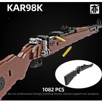 1082PCS Kar 98k Sniper Rifle Building Blocks Emissibility With Bullet Assemble Gun Bricks Weapon Toy Good Gift for Friends