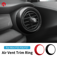 Car Air Vent Ring Outlet Cover Case For Mini Cooper One S JCW F55 F56 F57 Carbon Fiber Shell Housing Decor Sticker Accessories