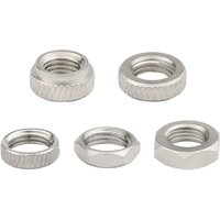 10pcs Copper Alloy Bike Valve Locknuts For Presta Valves Rust Resistant Tire Stem Nuts Silver 12x4mm Bicycle Parts