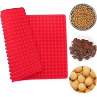 468-Cavity Mini Round Silicone Mold Semi Sphere Gummy Candy Chocolate Chip Candy Molds Non-Stick Pet Dog Treat Baking Mat