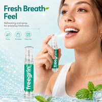 FREEGRIN Mint-flavored Breath Freshener Spray Portable Kissing Mouth Freshener Spray Fresh Breath Anti Bad Breath Oral Spray Hot