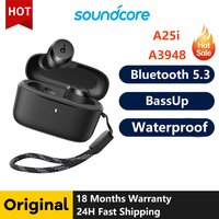 Original soundcore by Anker A25i True Wireless Earbuds, Bluetooth 5.3, App, Customized Sound, 28H Long Playtime, Water-Resistant