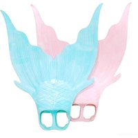New flipper Mermaid Webbed Fish Tail Single Webbed Adult Diving Swimming Webbed Soft Rubber