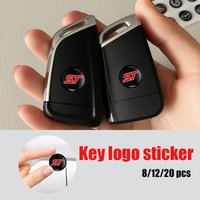 8/12/20PCS Car Remote Control Key Badge Emblem Stickers Decorat Accessory For Ford ST Focus Fiesta Ranger Escort Falcon Flex