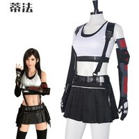 Anime Game Final Fantasy VII Remake Tifa Cosplay Costume Standard Version Adult Women Girls Halloween Carnival Costumes Suit